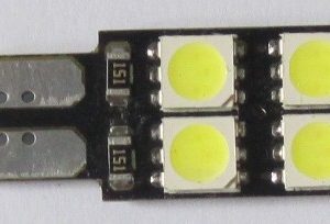 Luzes automáticas LED T10 Wedge 8SMD 5050