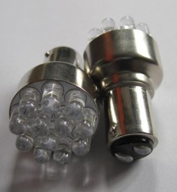 Éclairage d'ampoule LED de voiture 1156 1157 12LED