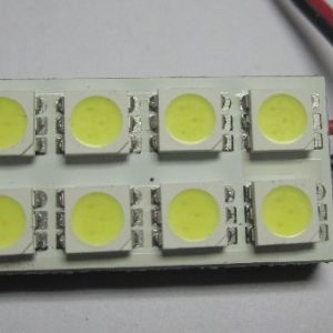 Placa de domo de bombilla LED para coche 8 SMD 5050