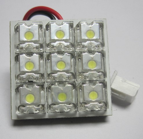 Cúpula LED para coche 12 LED FUX T10 Cuña BA9S Festón