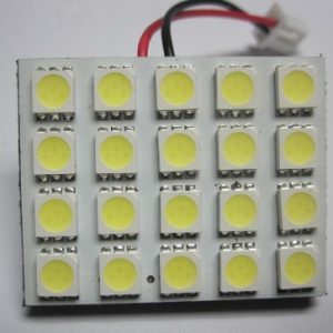 Placa de cúpula LED automática 20 SMD 5050 Luz do carro