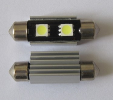 Auto LED Bulb Lighting Festoon C5W 2 SMD CANBUS检测