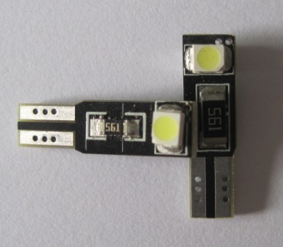 T5 Wedge Canbus 2SMD 3528 Car LED-lampa