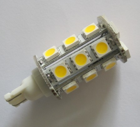 Luces LED automáticas de cuña T15 24 SMD 5050 Lámpara trasera