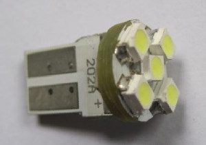 W5W 194 Car Lamp Lighting 5 SMD 3528 Coin T5 populaire