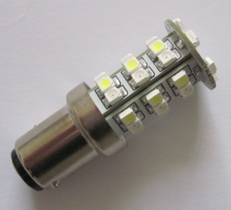 車のLED電球S25PY21 / 5W 1157 3157 7443 光