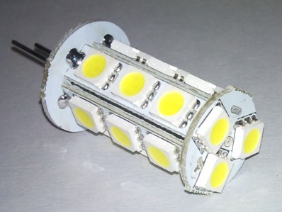 Lámpara de luz LED automática G4 18SMD 5050 el color blanco