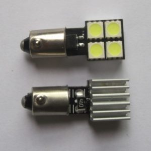 BA9S BAX9S W6W 4SMD 5050 Автомобильный светодиодный свет Canbus