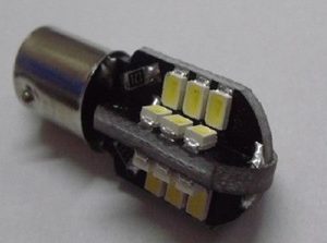 Kfz-LED-Beleuchtung BA9S W6W T10 24SMD