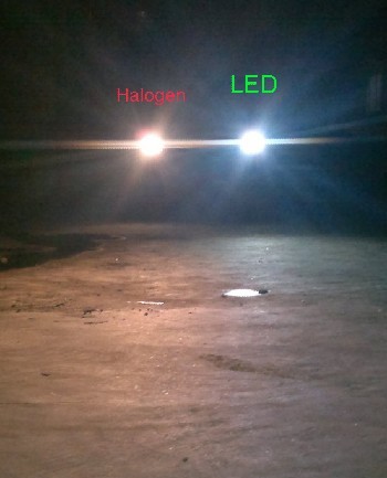 LED de la linterna del coche H4 H7 20W