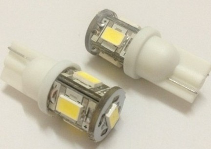 Cunha T10 5 LED SMD 5630 lâmpada LED para carro W5W
