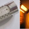 cree car led light in yellow amber colors